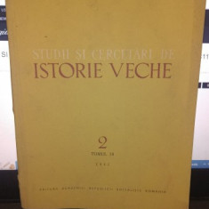 STUDII SI CERCETARI DE ISTORIE VECHE NR.2 TOMUL 18-1967