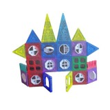 Set de construit, cuburi magnetice, 34 bucati, jumbo