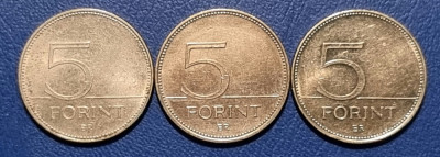 5 forint Ungaria - 1999, 2002, 2018 foto