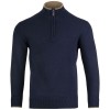 Jack Pyke Ashcombe Pulover 100% l&acirc;nă de miel cu fermoar, culoare bleumarin, mărimea M