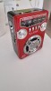 Radio FM, MP3, USB , functie de lanterna cu acumulator, dimensiuni 12 X 8.5 cm