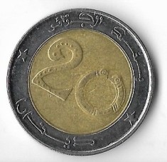 Moneda 20 dinars 2010 - Algeria foto