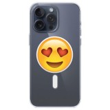 Husa personalizata apple iphone 14 pro max, magsafe, drooling face with heart eyes