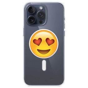 Husa personalizata apple iphone 14 pro max, magsafe, drooling face with heart eyes foto