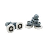 Rola Dubla Cabina Dus G33, Diametru 21.8mm, Orificiu 12mm, Ajustabila, Sticla 4-5mm, Inlocuire Rola Cabina, Piese Cabina Dus