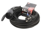 Prelungitor alimentare negru 20m 10A