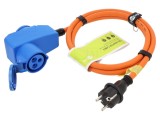Prelungitor alimentare Goobay 3G2,5mm&sup2; 1,5m portocaliu 16A 76222