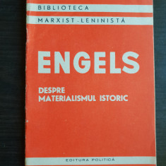 ENGELS. Despre materialismul istoric