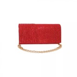 Cumpara ieftin Geanta plic seara pentru ocazii si petreceri, rosu, sclipici, mic, 20 x 10 cm, Magrot 24006