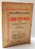 LITURGHIA PSALTICA OMOFONA PENTRU SCOALA SI POPOR de I. CROITORU , 1942