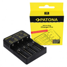 Încărcător PATONA pentru baterii CR123A, 14500, 16340, 18650, 22650, 26650... micro AAA / mignon AA - Patona