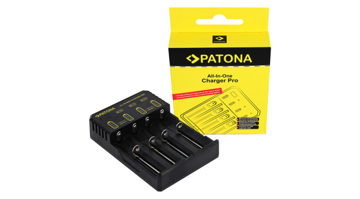 &Icirc;ncărcător PATONA pentru baterii CR123A, 14500, 16340, 18650, 22650, 26650... micro AAA / mignon AA - Patona