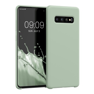 Husa Kwmobile pentru Samsung Galaxy S10 Plus, Silicon, Verde, 49028.172 foto