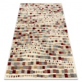 Covor din l&acirc;nă KILIM 7950/52933 Geometric bej / gri / vin roșu, 80x140 cm