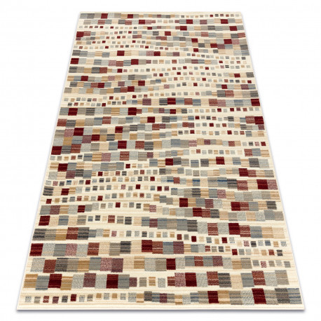 Covor din l&acirc;nă KILIM 7950/52933 Geometric bej / gri / vin roșu, 200x250 cm