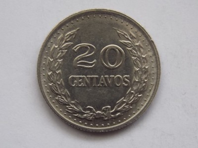 20 CENTAVOS 1971 COLUMBIA foto
