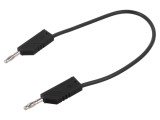 Cablu de măsurare Hirschmann T&amp;M 60V DC 30V AC 32A 250mm negru