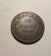 10 bani 1867 Heaton foto