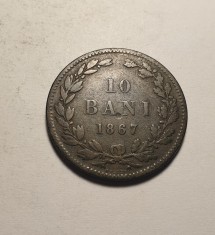 10 bani 1867 Heaton foto