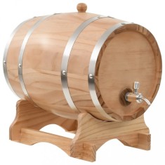 Butoi De Vin Cu Robinet 12 L Lemn Masiv De Pin 50681 foto