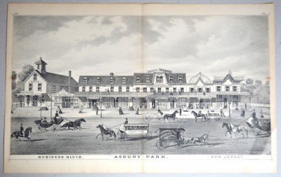 Asbury Park veche litografie foto