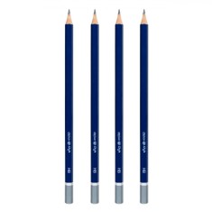 Set Creioane, HB, Albastru, 4 Bucăți