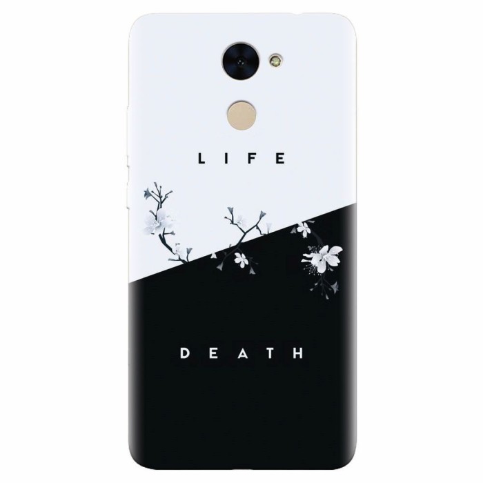Husa silicon pentru Huawei Enjoy 7 Plus, Life Vs Death