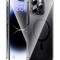 Husa de protectie din silicon Hoco Transparent Magnetic Case, pentru iPhone 15 Pro - Negru
