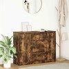 VidaXL Bufetă cu sertare Stejar afumat 100,5x35x76 cm Lemn prelucrat 3328448