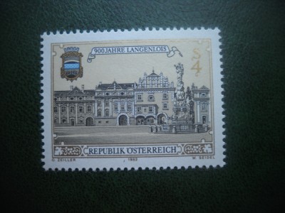 HOPCT TIMBRE MNH 585 ORASUL LANGENLOIS 900 ANI 1982 -1 VAL AUSTRIA foto