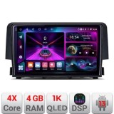 Navigatie Honda Civic 2016-2020 4+64 InCell Display 1K Android Waze USB Navigatie Internet Youtube Radio CarStore Technology