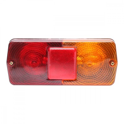 Lampa stop spate cu catadioptru rosu-galben 12 V foto