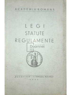 Legi, statute, regulamente (Editia: 1942) foto