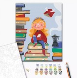 Set pictura pe numere - Yana Kozak - Book fairy | Brushme