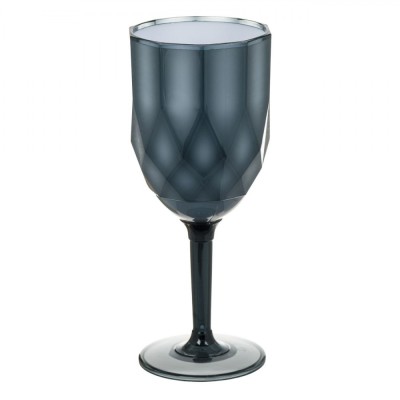 Pahar Vin, Gri, Model Reliefat, Capacitate 350ml, Plastic foto