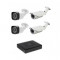 Kit 4 camere supraveghere 2MP Full HD AHD 1080p, Exterior + DVR 4 canale 5MP