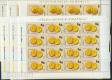 Romania 2006-Lp 1710-Monede romanesti din aur-Set de 6 coli 16(4x4) MNH, Nestampilat