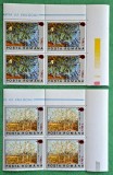 TIMBRE ROMANIA MNH LP1513/2000 100 ani moartea Van Gogh supratipar PALETA -BL.4, Nestampilat