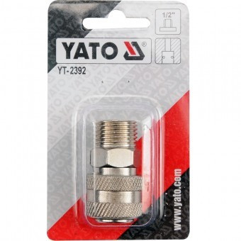 Mufa rapida pentru pistol pneumatic 1/2&amp;quot;, cu filet exterior Yato YT-2392, mama foto