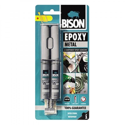 Adeziv Bison bicomponent Epoxy Metal 2 x 12 ml foto