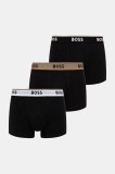 BOSS boxeri 3-pack culoarea negru, 50531684