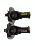 Set 2 Becuri Led H7 80w, 15SMd3030, 12-24V/6000K 8000LM(proiectoare)