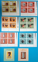 TIMBRE ROM&Acirc;NIA LP.908+909+910 -ARHEOLOGIE DACO -ROMANA - bloc 4 +2 colite MNH