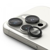 Folie de protectie Camera Spate Ringke pentru Apple iPhone 16 Pro Max / 16 Pro, Sticla Securizata, Set 2 bucati, Neagra