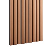 Riflaj MDF decorativ LDA PREMIUM de tip Panou Acustic, Cupru periat, 260x40 cm Household NewTrend