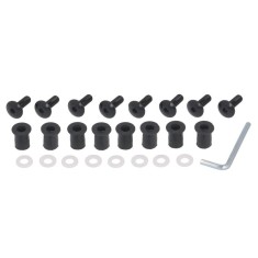 Suruburi de fixare parbriz moto Oxford, negru