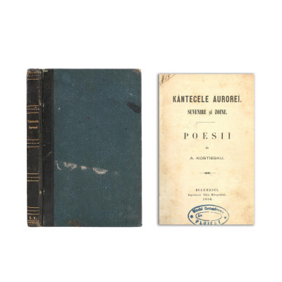 A. Costiescu, C&amp;acirc;ntecele Aurorei, 1856 foto