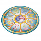 Abtibild sticker feng shui 3d cu cele 8 simboluri tibetane model 1 - 45cm