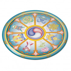 Abtibild sticker feng shui 3d cu cele 8 simboluri tibetane model 1 - 45cm