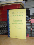 EDMUND HUSSERL - CERCETARI LOGICE II :PARTEA A DOUA *CERCETARILE 3,4 SI 5, 2012#